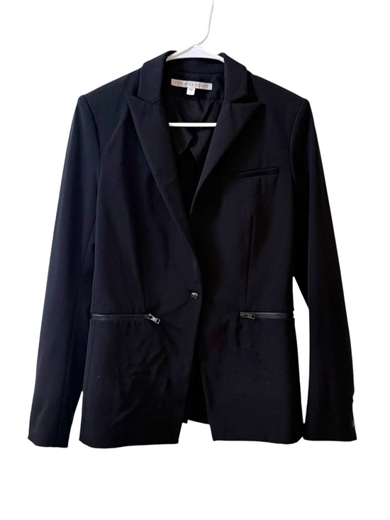 VERONICA BEARD Schoolboy Scuba Dickey Jacket in Black Sz 4 - Picture 3 of 9